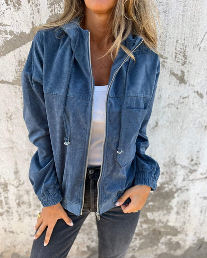 Relaxed Fit Hooded Jacket for Women - Image 2