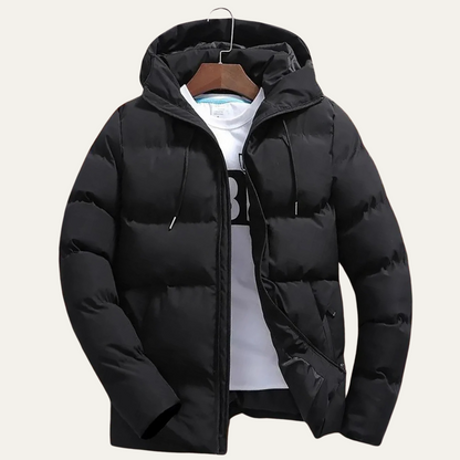 Thermal Men's Black Padded Down Winter Coat