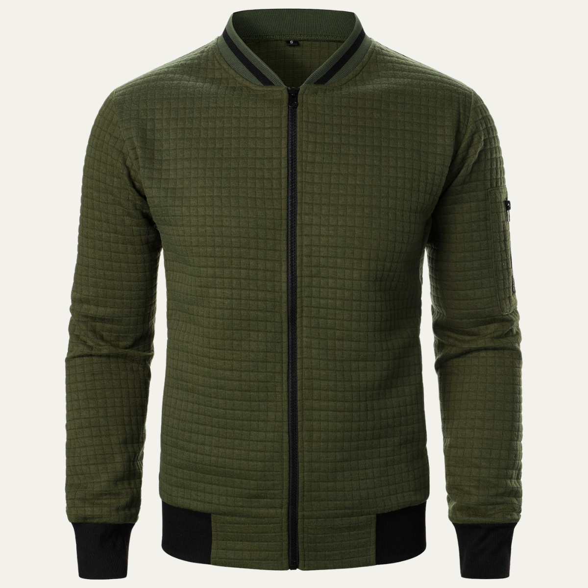 Relaxed Fit Men's Street Style Bomber Jacket