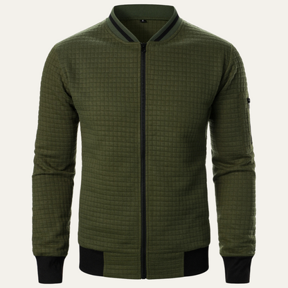 Relaxed Fit Men's Street Style Bomber Jacket