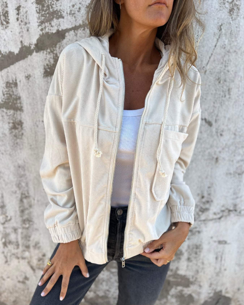 Comfortable Casual Women's Hoodie Jacket - Olytrend