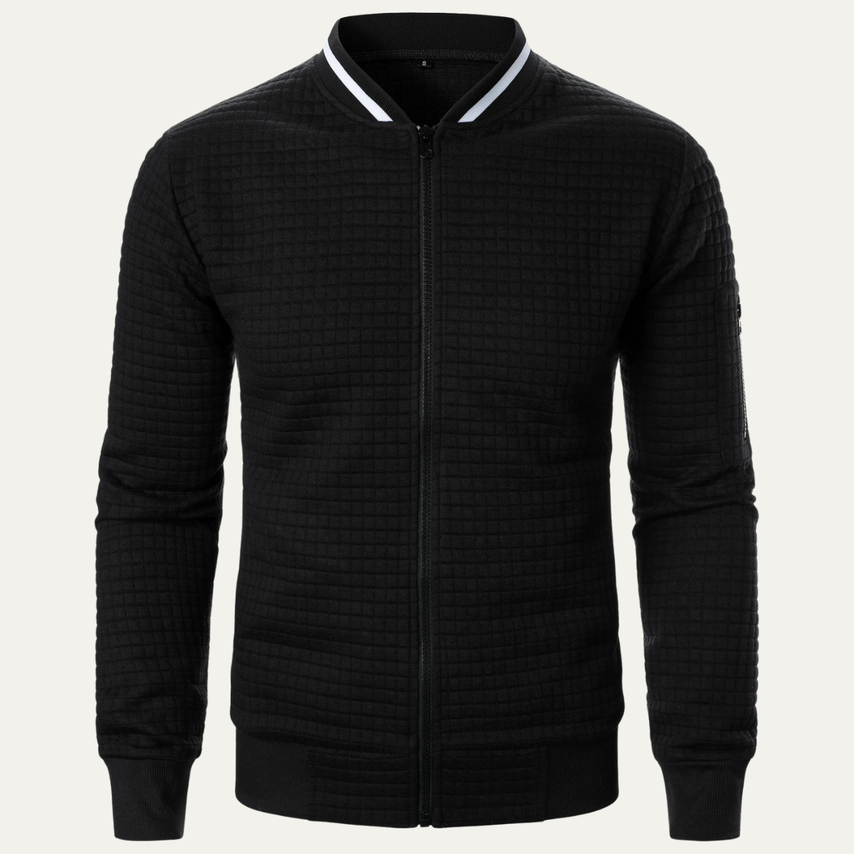 Relaxed Fit Men's Street Style Bomber Jacket