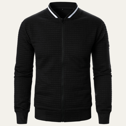 Relaxed Fit Men's Street Style Bomber Jacket