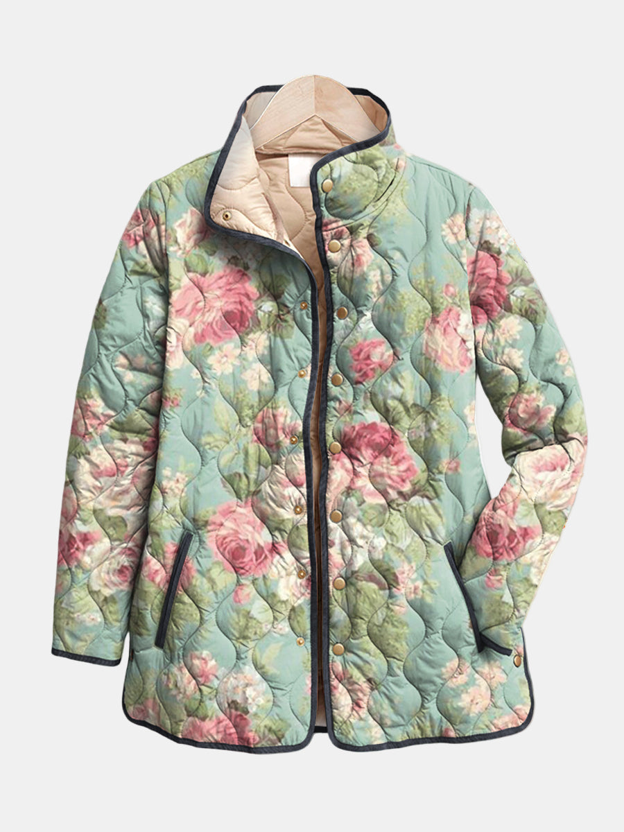 Vintage Padded Quilt Jacket - Olytrend