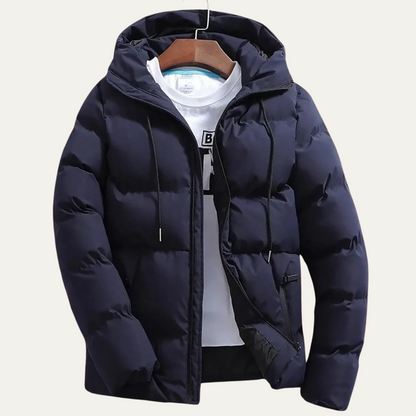 Thermal Men's Black Padded Down Winter Coat
