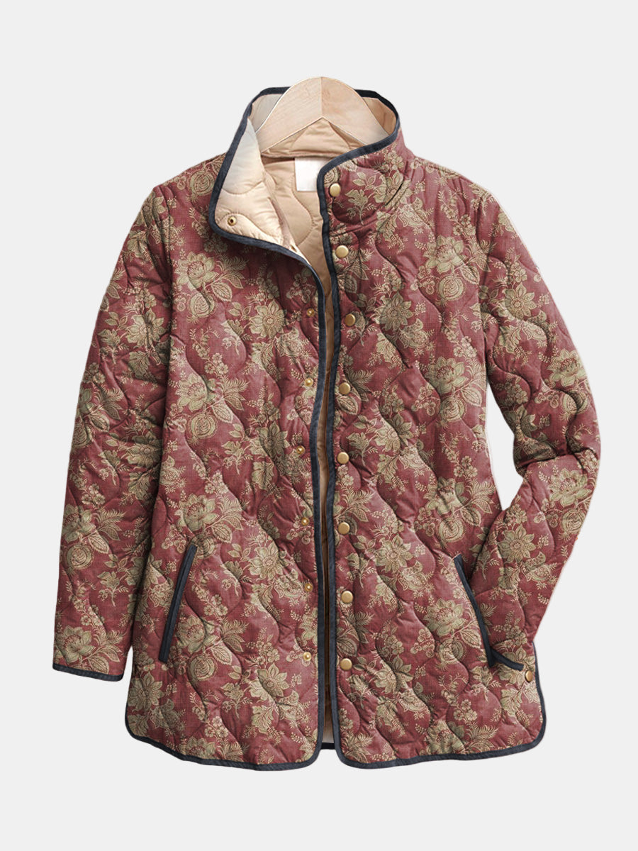Vintage Floral Women's Jacket - Olytrend