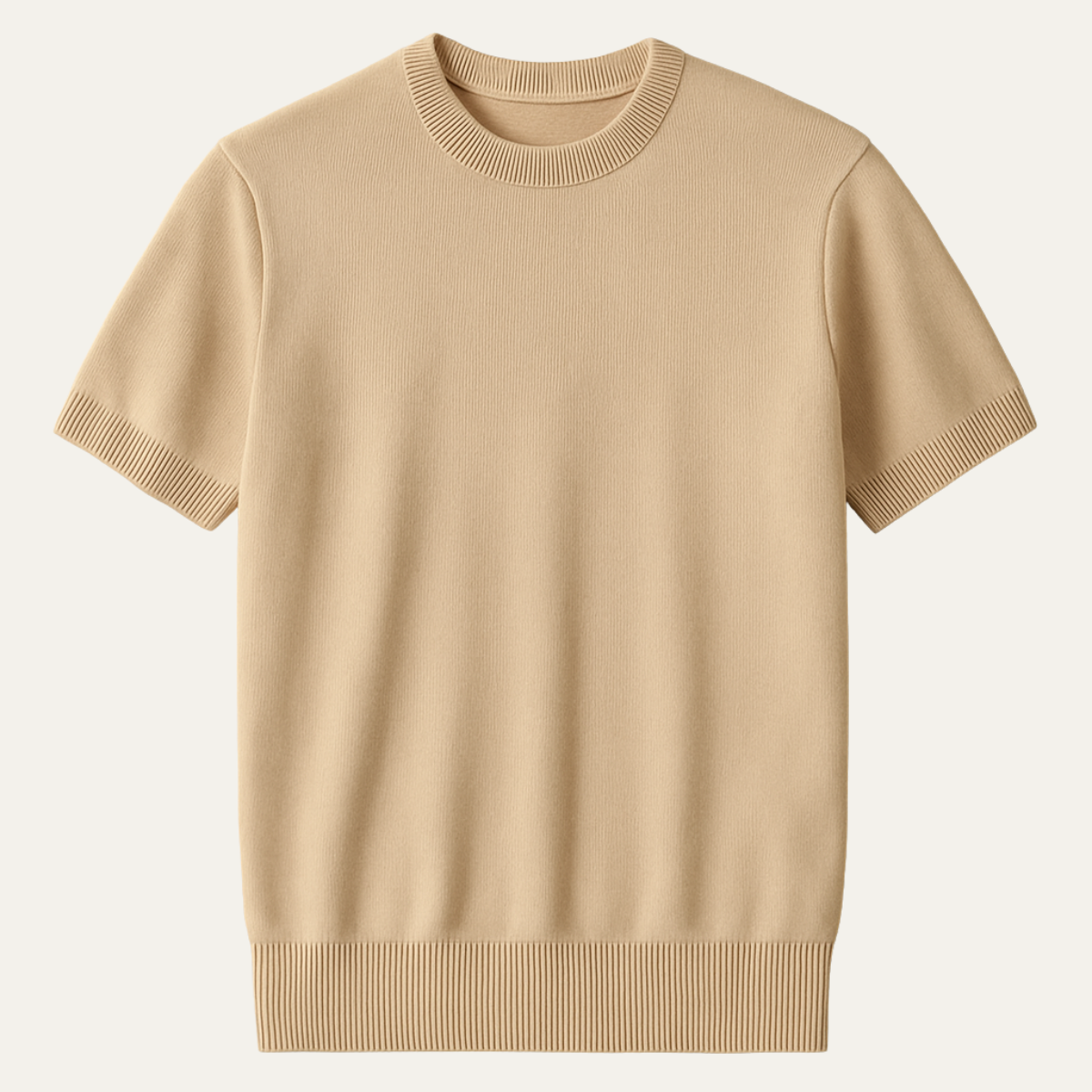 Luxury Men's Slim Fit Cashmere Short Sleeve Shirt - Nocini