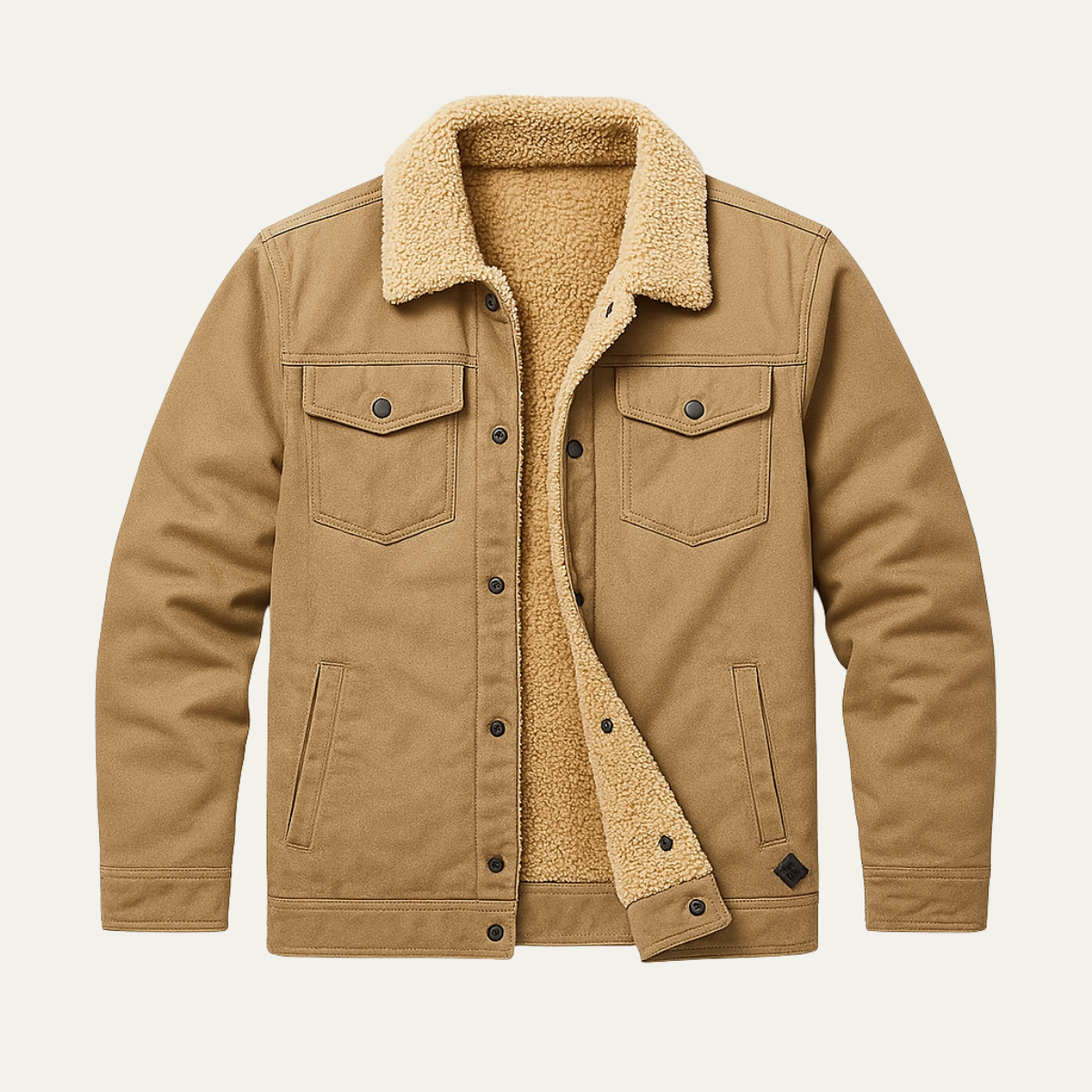 Waterproof Men's Fleece Jacket - Warm Outdoor Coat