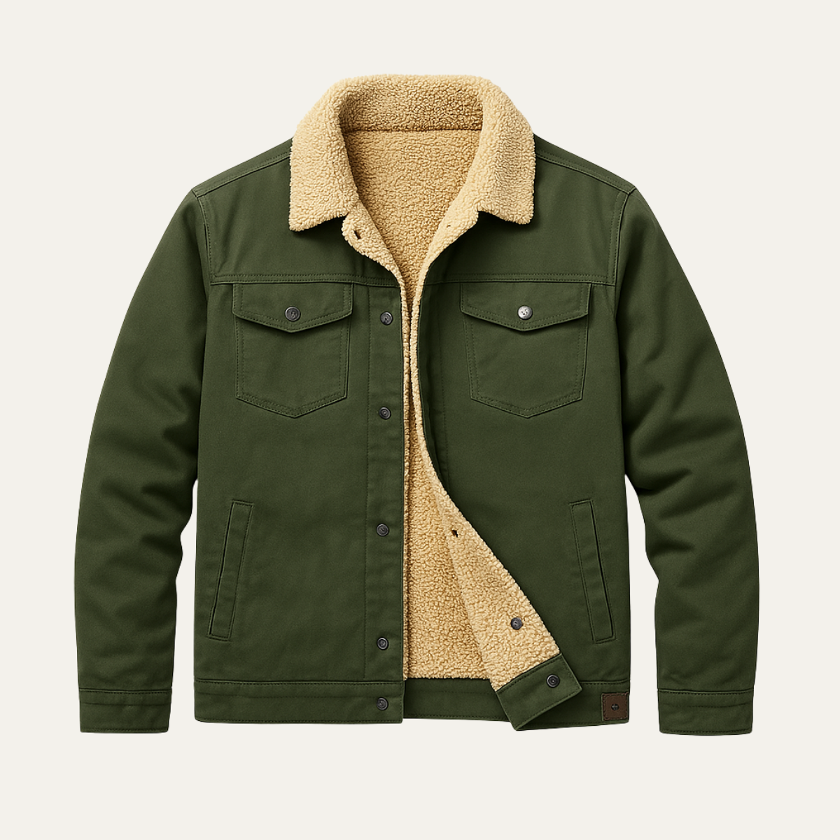 Waterproof Men's Fleece Jacket - Warm Outdoor Coat