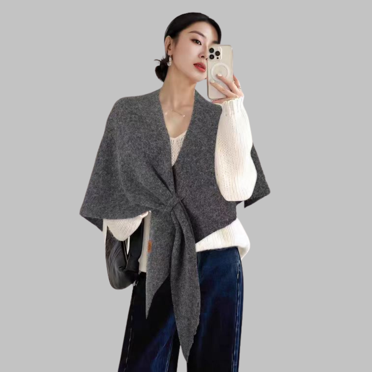 Cozy Lightweight Triangular Wrap Shawl