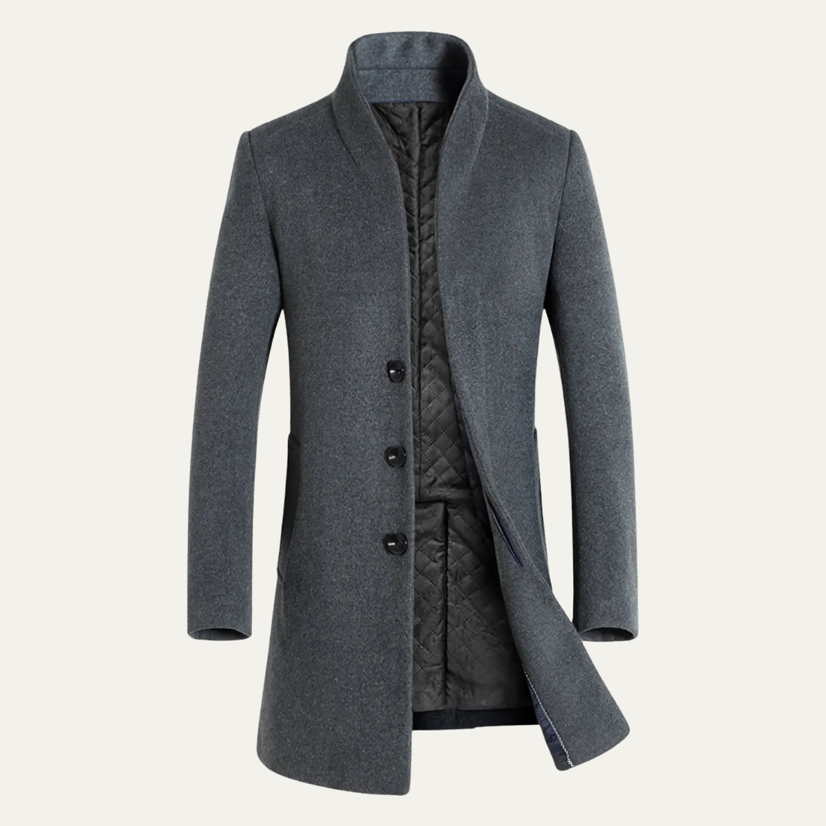 Classic Men's Warm Wool Winter Overcoat - Nocini