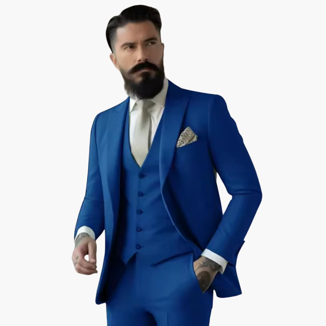 Slim Fit Mens Suit - Elegant Traditional Style