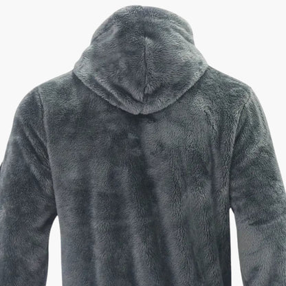 Men's Fleece Zip Up Long Sleeve Jacket