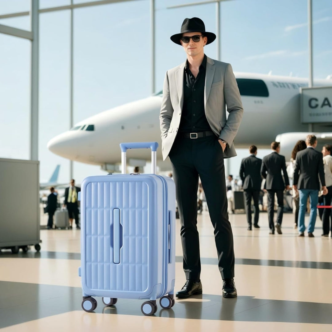 Durable 20 Lightweight Carry-On Suitcase with Hard Shell