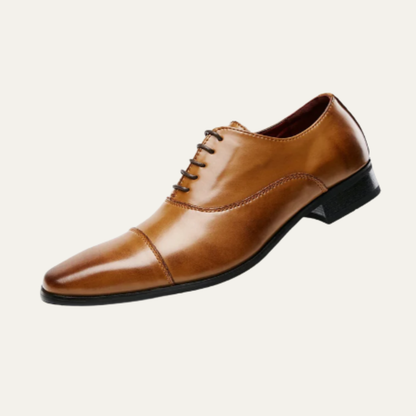 Classic Men's Black Leather Oxfords Shoes