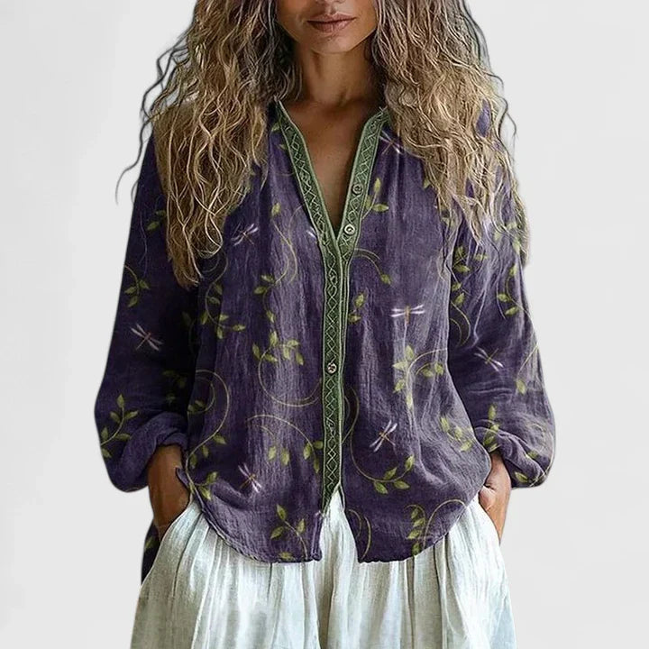 Relaxed Fit Casual Blouse