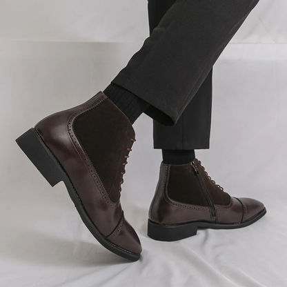 Luxury Men's Black Leather Chelsea Boots