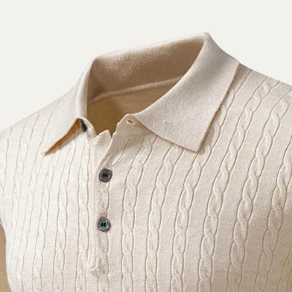 Comfortable Men's Cotton Relaxed Fit Polo Sweater