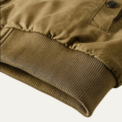 Warm Reversible Mens Fleece Bomber Jacket