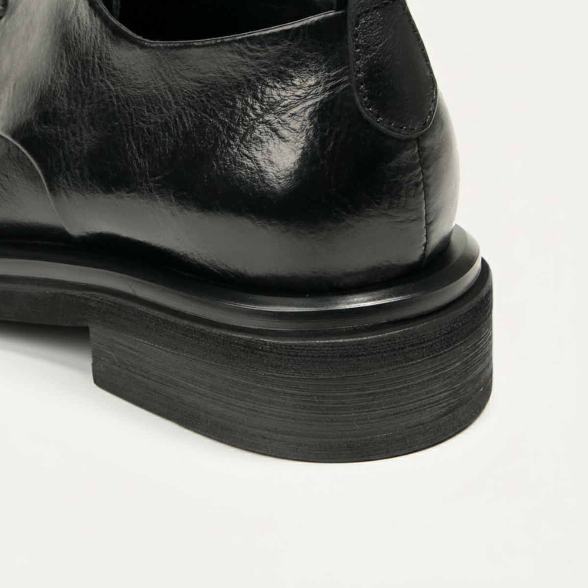 Classic Black Leather Oxford Shoe