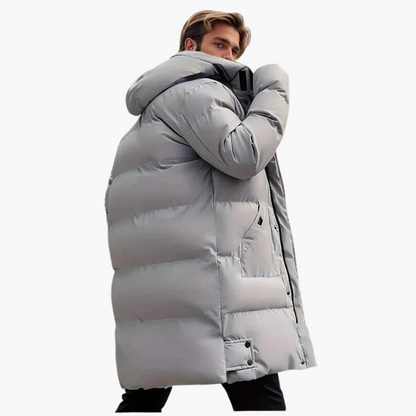 Waterproof Men's Coat with Hood and Zipper