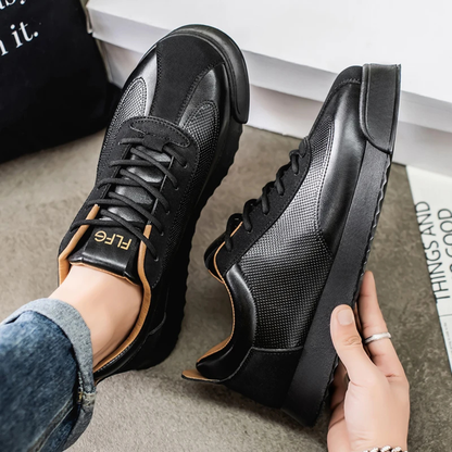 Classic Vintage Leather Sneakers For Men