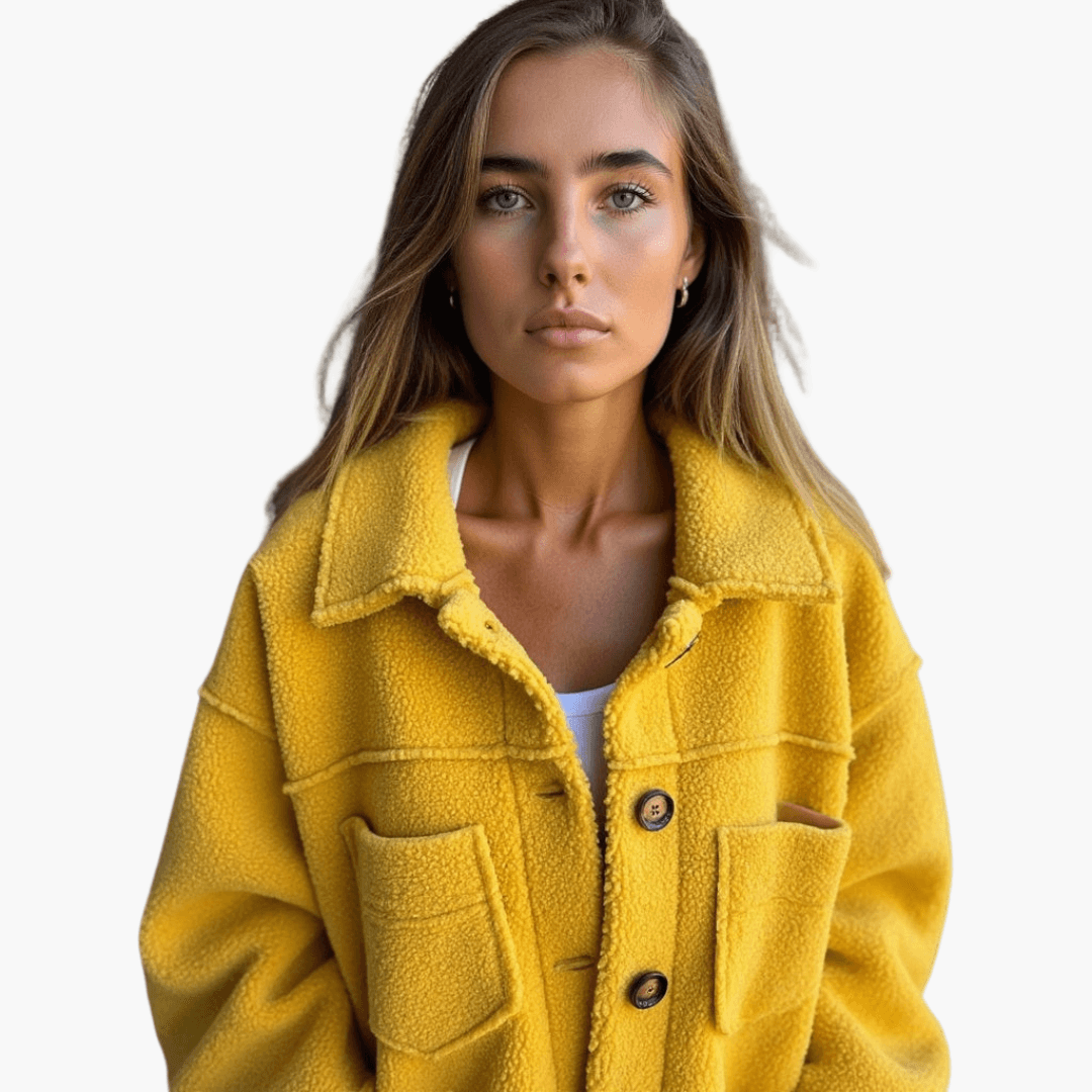 Soft Women's Button Fleece Coat