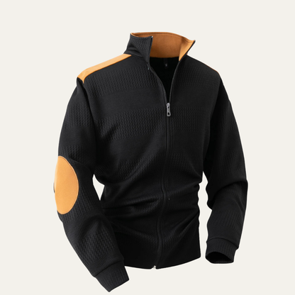 Relaxed Fit Men's Soft Zipper Knit Sweater