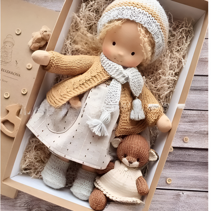 Soft Plush Artisan Teddy Doll