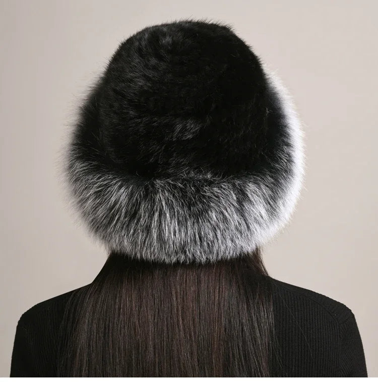 Luxury Fur Winter Beanie Hat