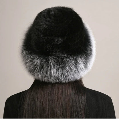 Luxury Fur Winter Beanie Hat