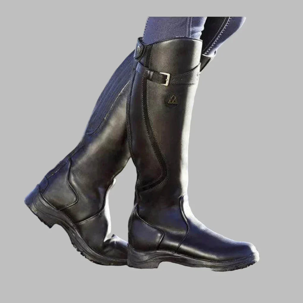 Comfortable Women's Leather Ankle Boots with Laces