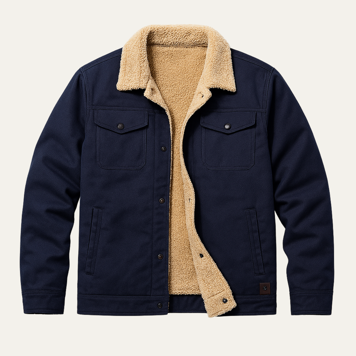 Waterproof Men's Fleece Jacket - Warm Outdoor Coat
