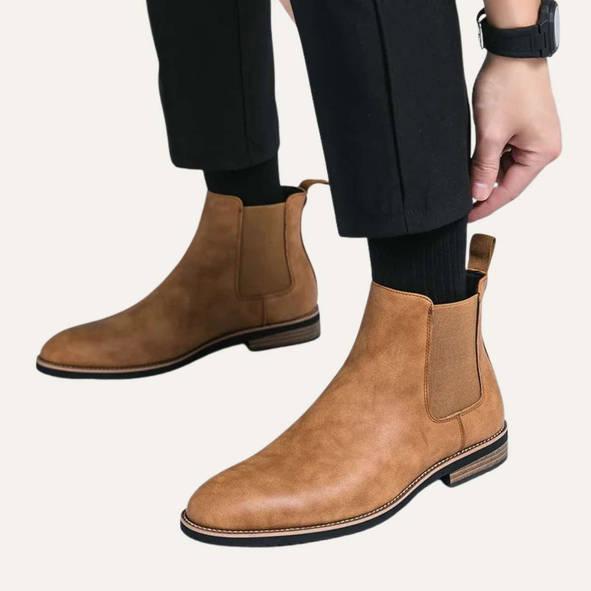 Classic Men's Slip On Chelsea Ankle Boots