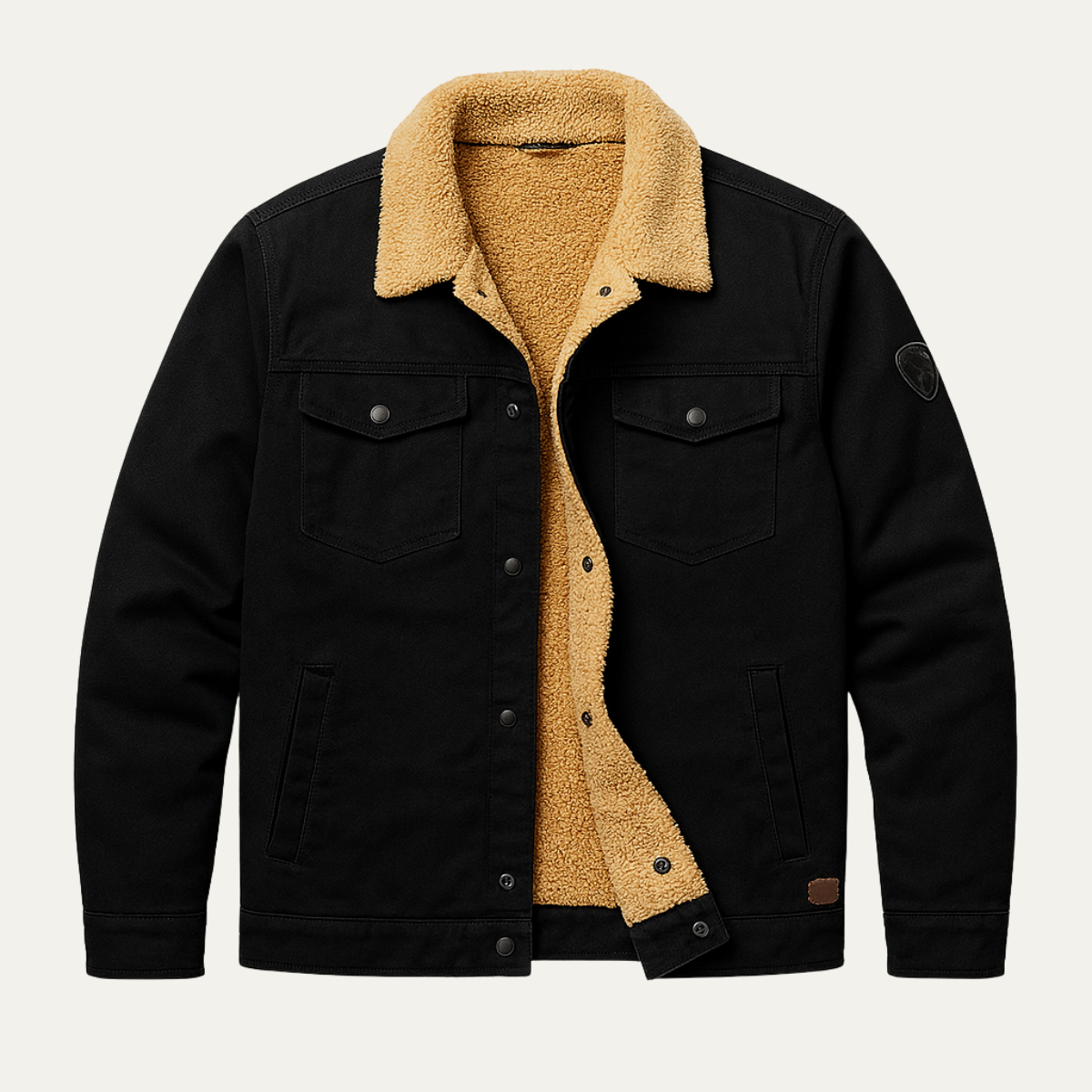Waterproof Men's Fleece Jacket - Warm Outdoor Coat - Nocini