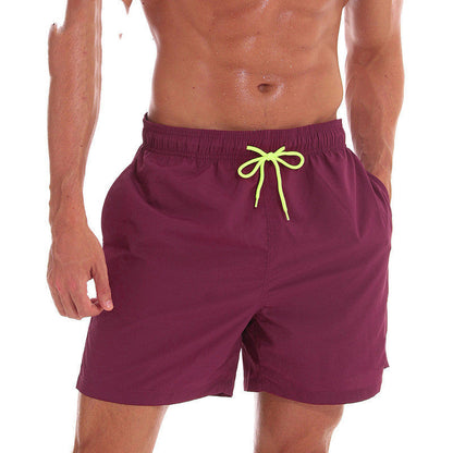 Men's Beach Shorts with Elastic Waistband