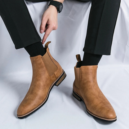 Classic Men's Slip On Chelsea Ankle Boots