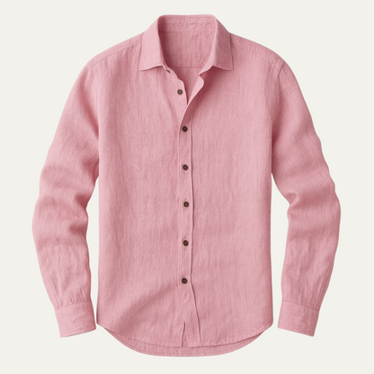 Classic Men's Relaxed Fit Linen Shirt