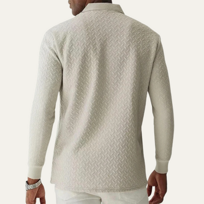 Classic Men's Knitted Polo Sweater