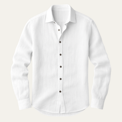 Classic Men's Relaxed Fit Linen Shirt