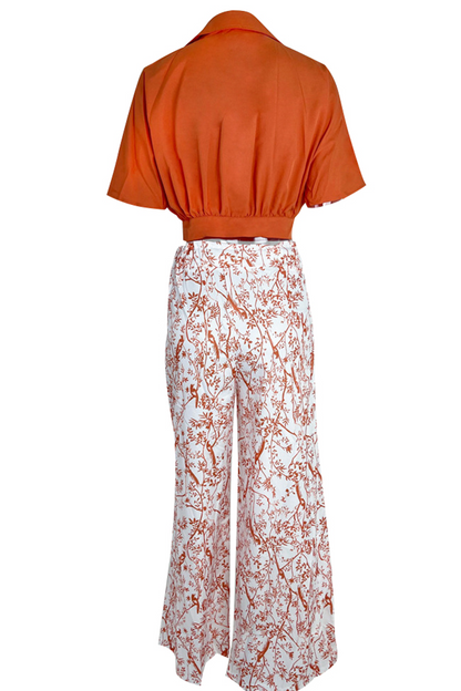 Ladies' Chic 2-Piece Flowy Maxi Set