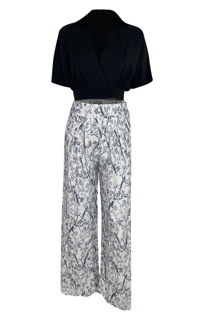 Ladies' Chic 2-Piece Flowy Maxi Outfit