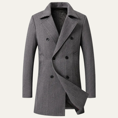 Classic Men's Slim Fit Wool Coat