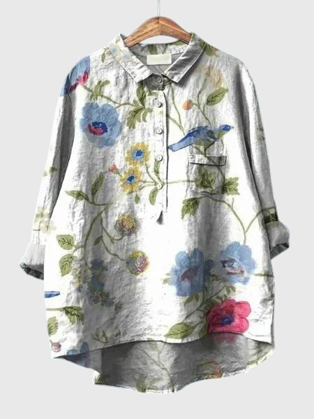 Pretty Floral Lightweight Women's Blouse