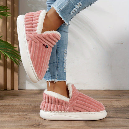 Warm Cozy Women's Slipper Shoes with Grip Soles