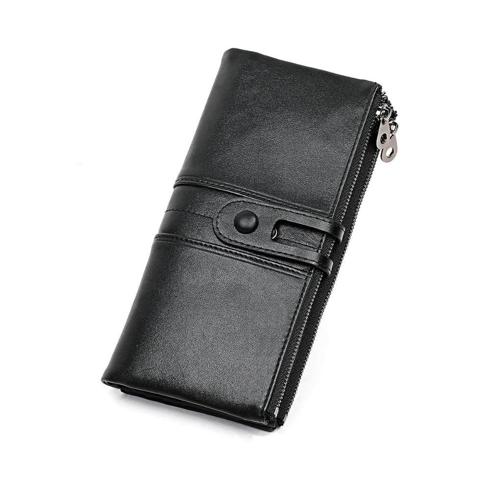 Luxury Women's Large Leather Clutch Purse
