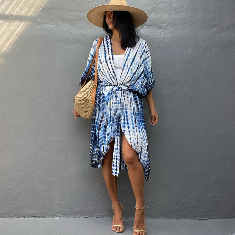 Women's Lightweight Beach Kimono Dress Cover-Up