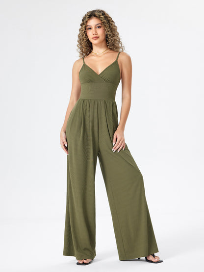 Summer Strapless Wide Leg Jumpsuit for Women - Nocini