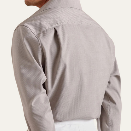 Classic Fit Men's Dress Shirt - Slim Style Business Shirt
