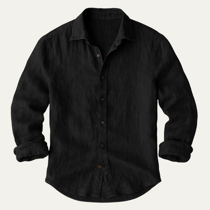 Classic Men's Relaxed Fit Linen Shirt